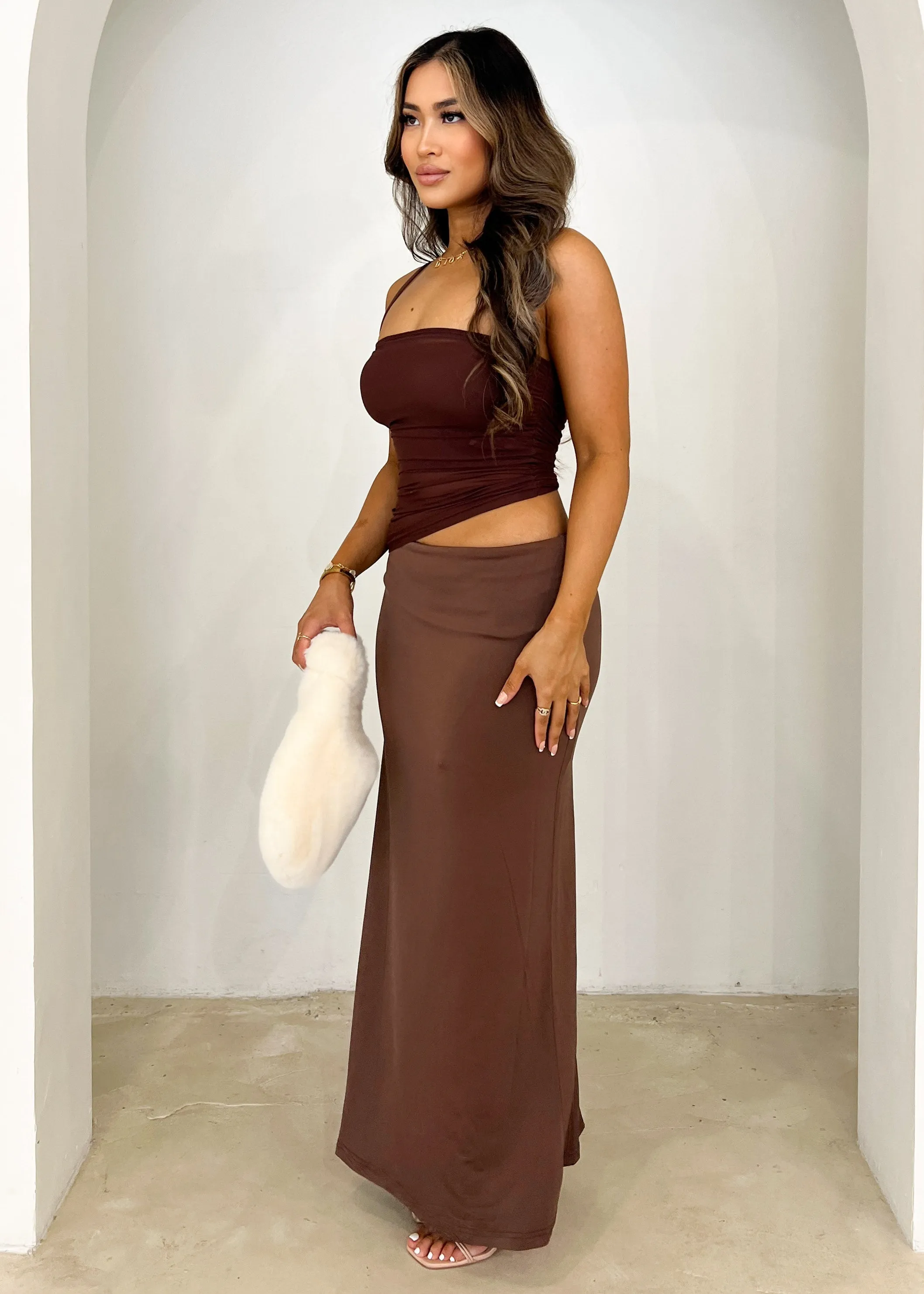 Pipa Maxi Dress - Chocolate sold by Gingham & Heels product image thumbnail 3
