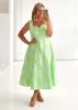 Callahan Midi Dress - Mint Jacquard sold by Gingham & Heels