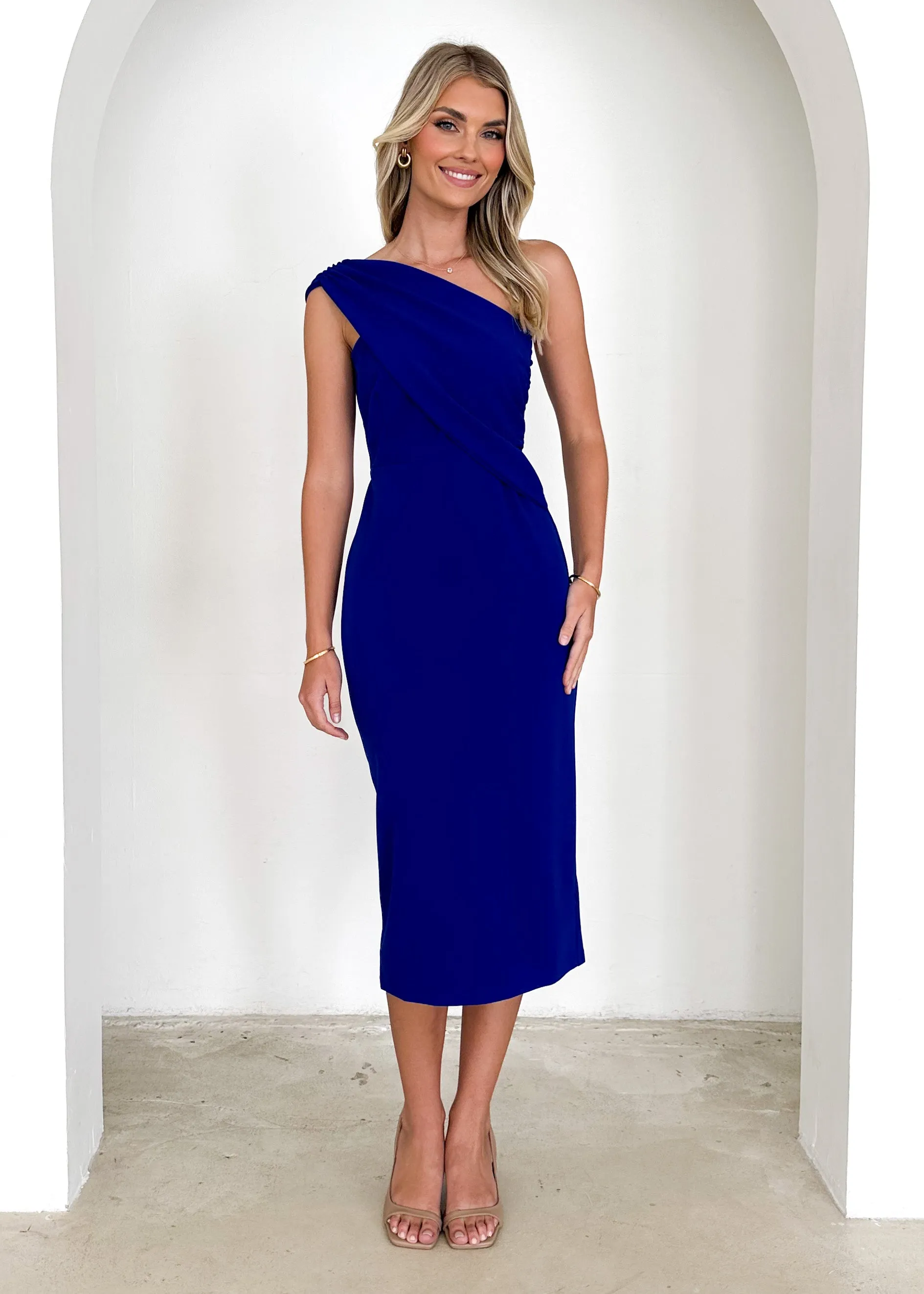 Freer Midi Dress - Cobalt sold by Gingham & Heels product image thumbnail 4