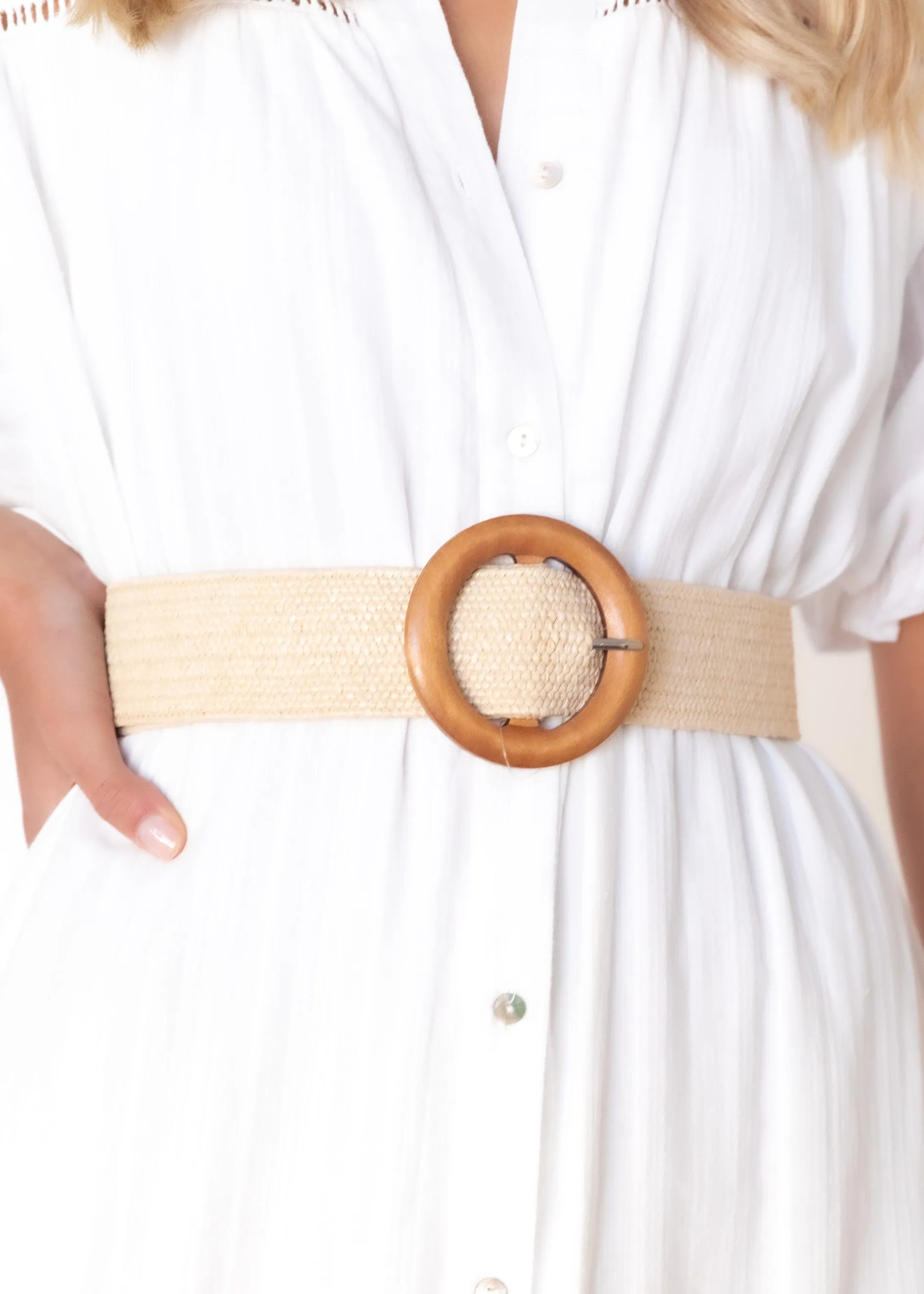 Taurus Belt - Cream sold by Gingham & Heels product image thumbnail 2