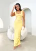 Cherry Maxi Dress - Lemon sold by Gingham & Heels