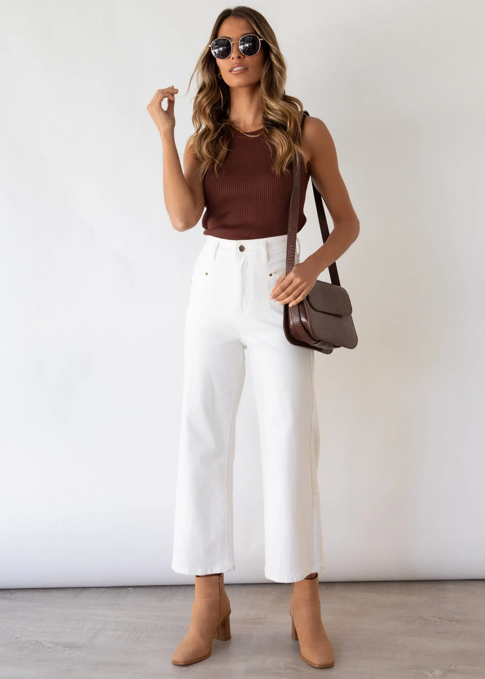 Ryleigh Stretch Jeans - Off White sold by Gingham & Heels product image thumbnail 5