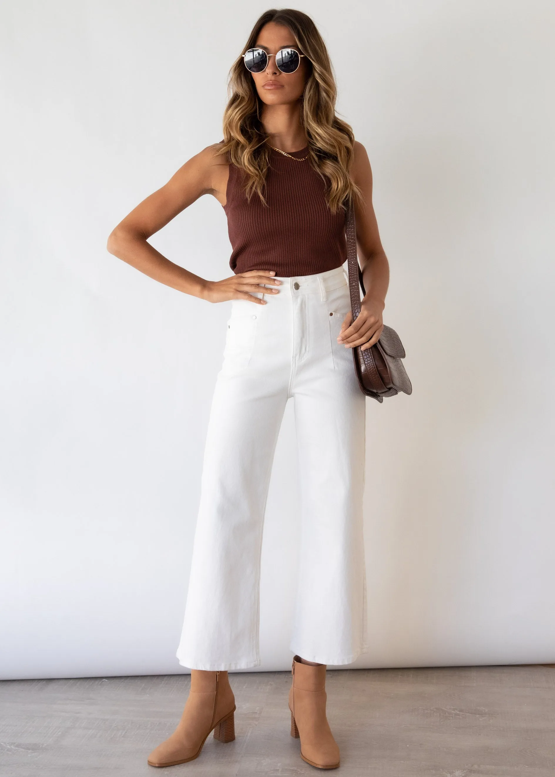 Ryleigh Stretch Jeans - Off White sold by Gingham & Heels product image thumbnail 4