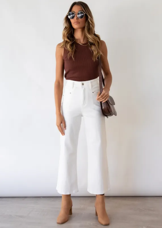 Ryleigh Stretch Jeans - Off White sold by Gingham & Heels