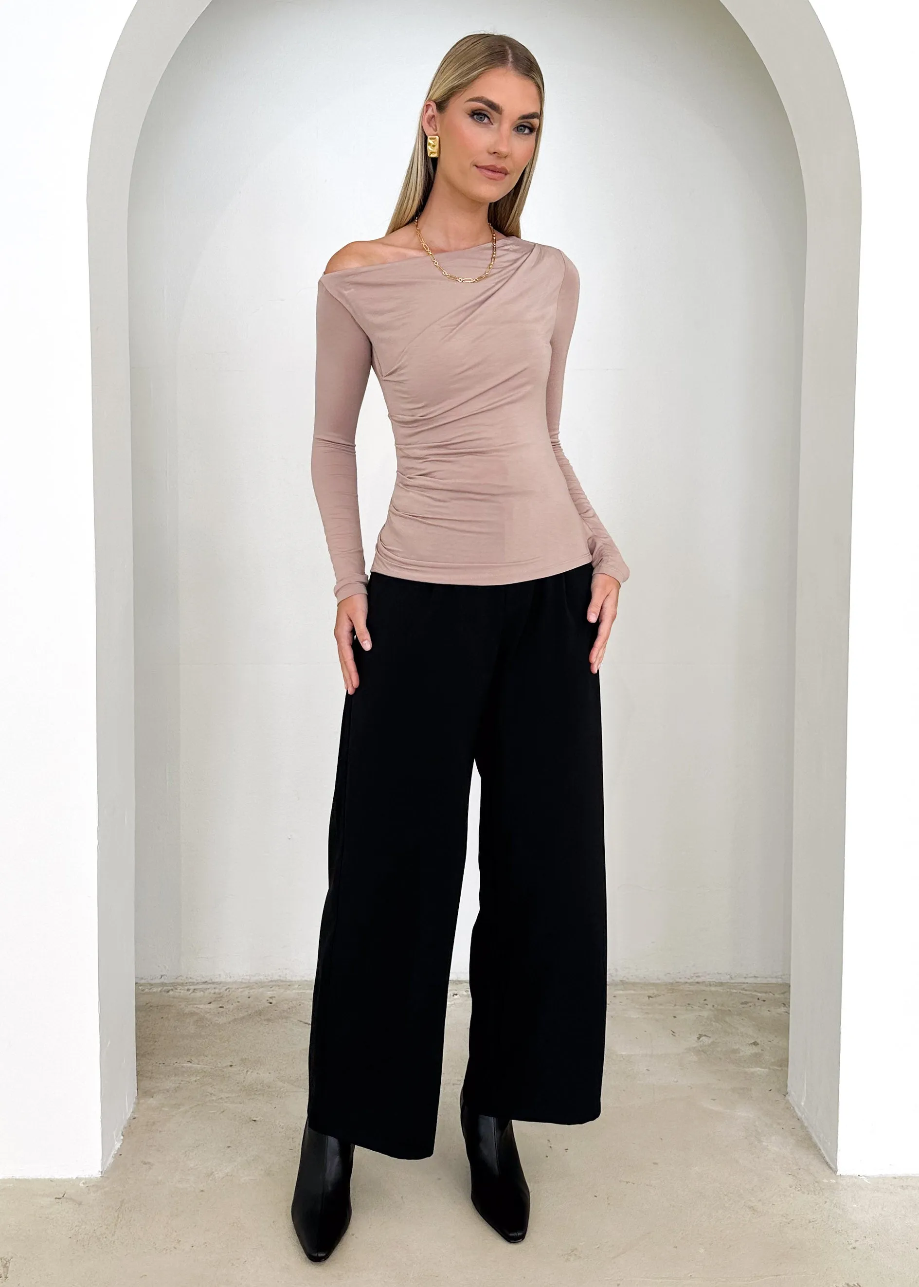 Kaira Top - Beige sold by Gingham & Heels product image thumbnail 5