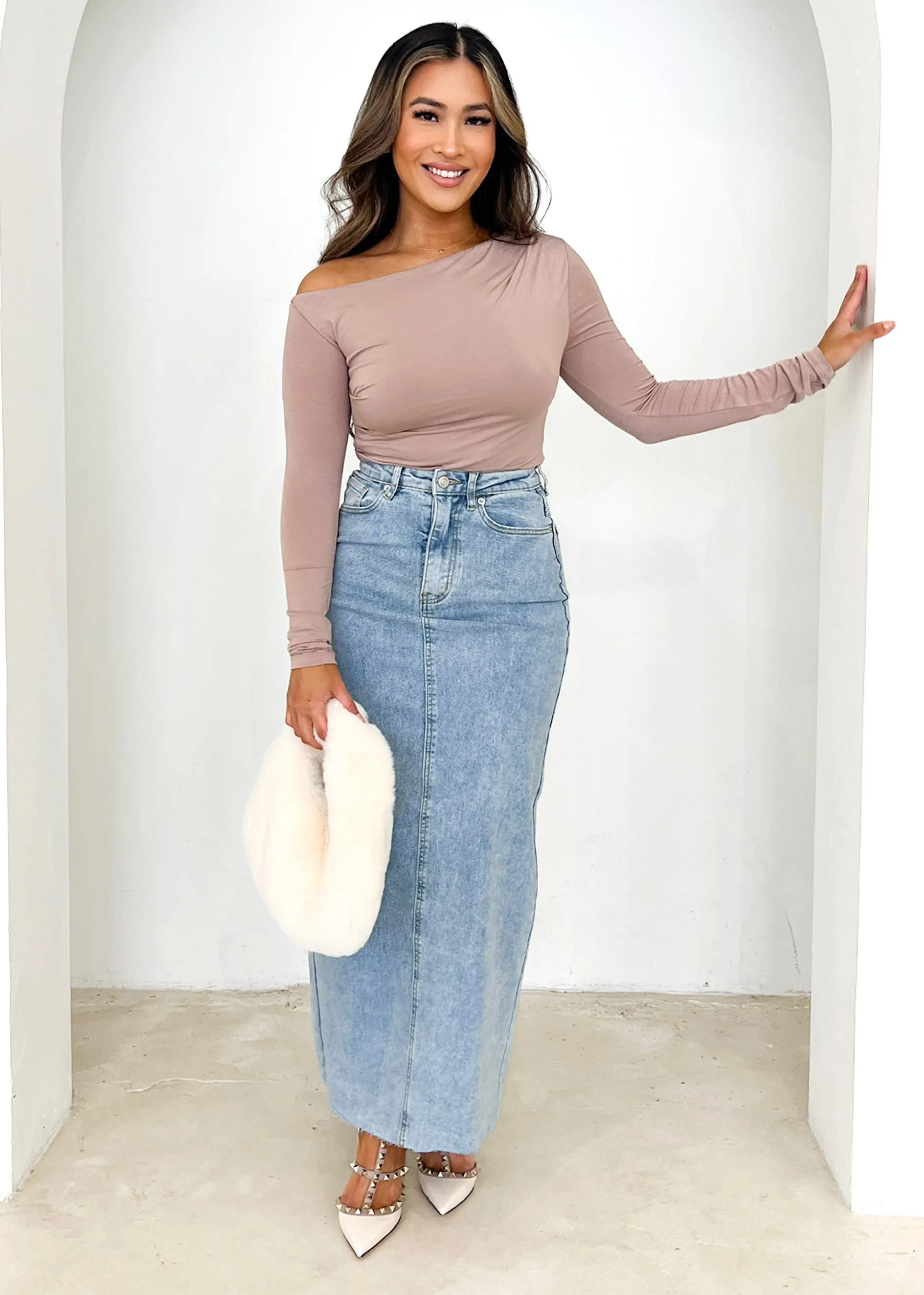 Kaira Top - Beige sold by Gingham & Heels product image thumbnail 2