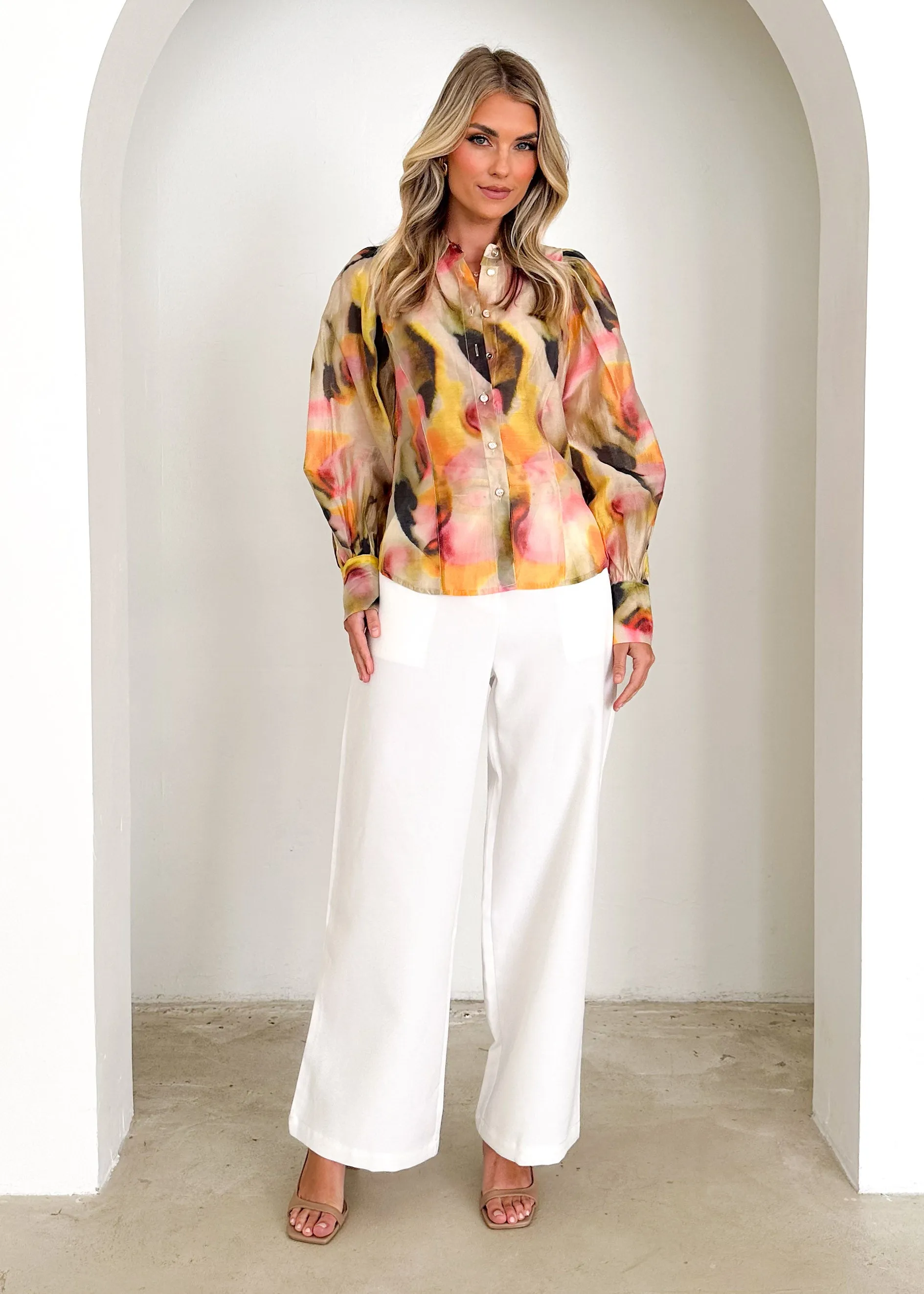 Cyana Shirt - Lemon Splash sold by Gingham & Heels product image thumbnail 3