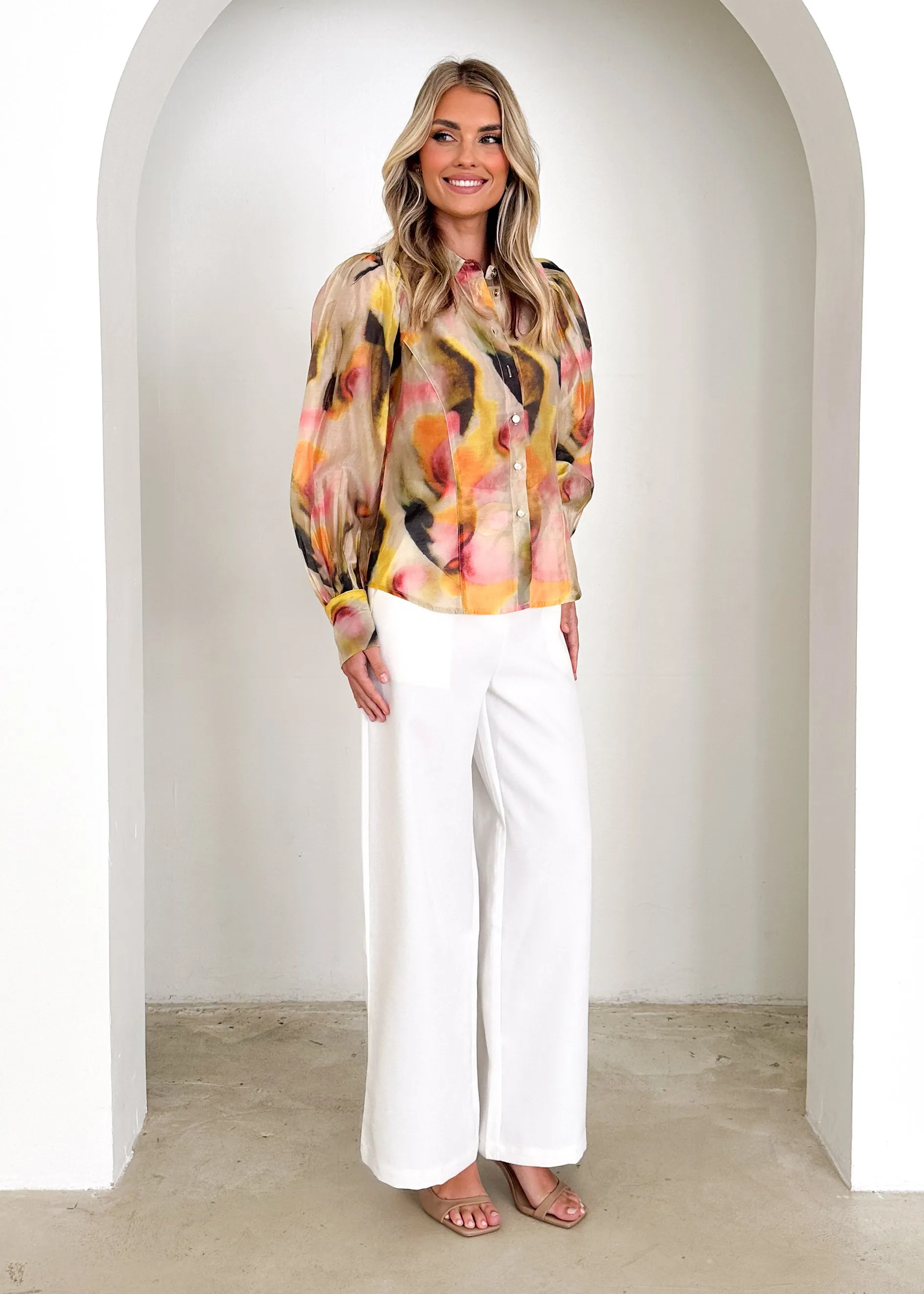 Cyana Shirt - Lemon Splash sold by Gingham & Heels product image thumbnail 4