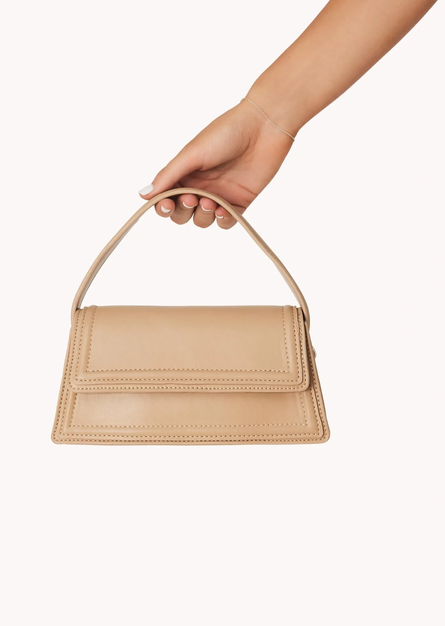 Marble Handle Bag - Sesame sold by Gingham & Heels product image thumbnail 2