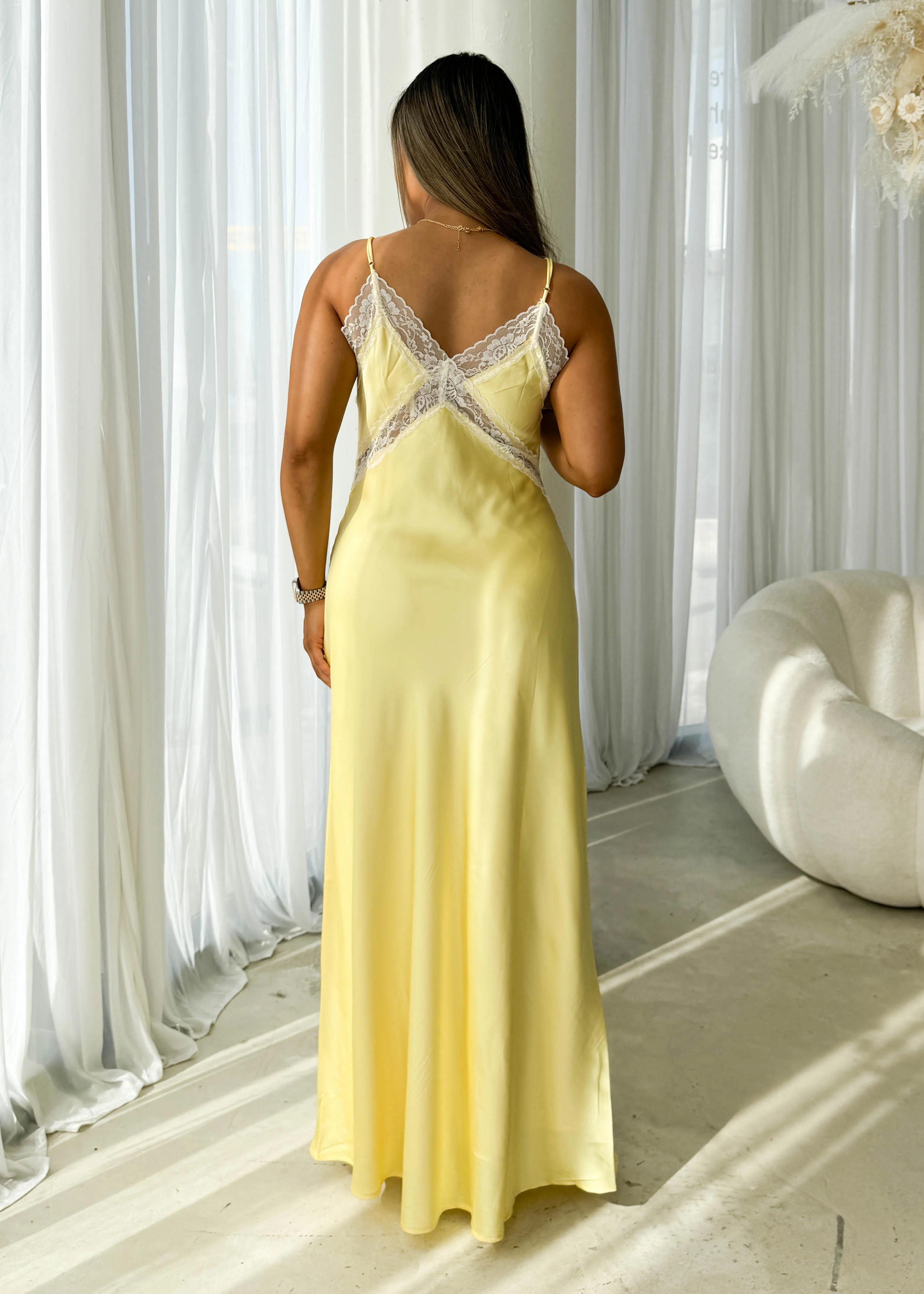 Fraisa Maxi Dress - Lemon sold by Gingham & Heels product image thumbnail 5