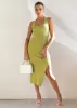 Love Stoned Knit Midi Dress - Olive sold by Gingham & Heels