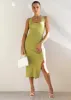 Love Stoned Knit Midi Dress - Olive sold by Gingham & Heels