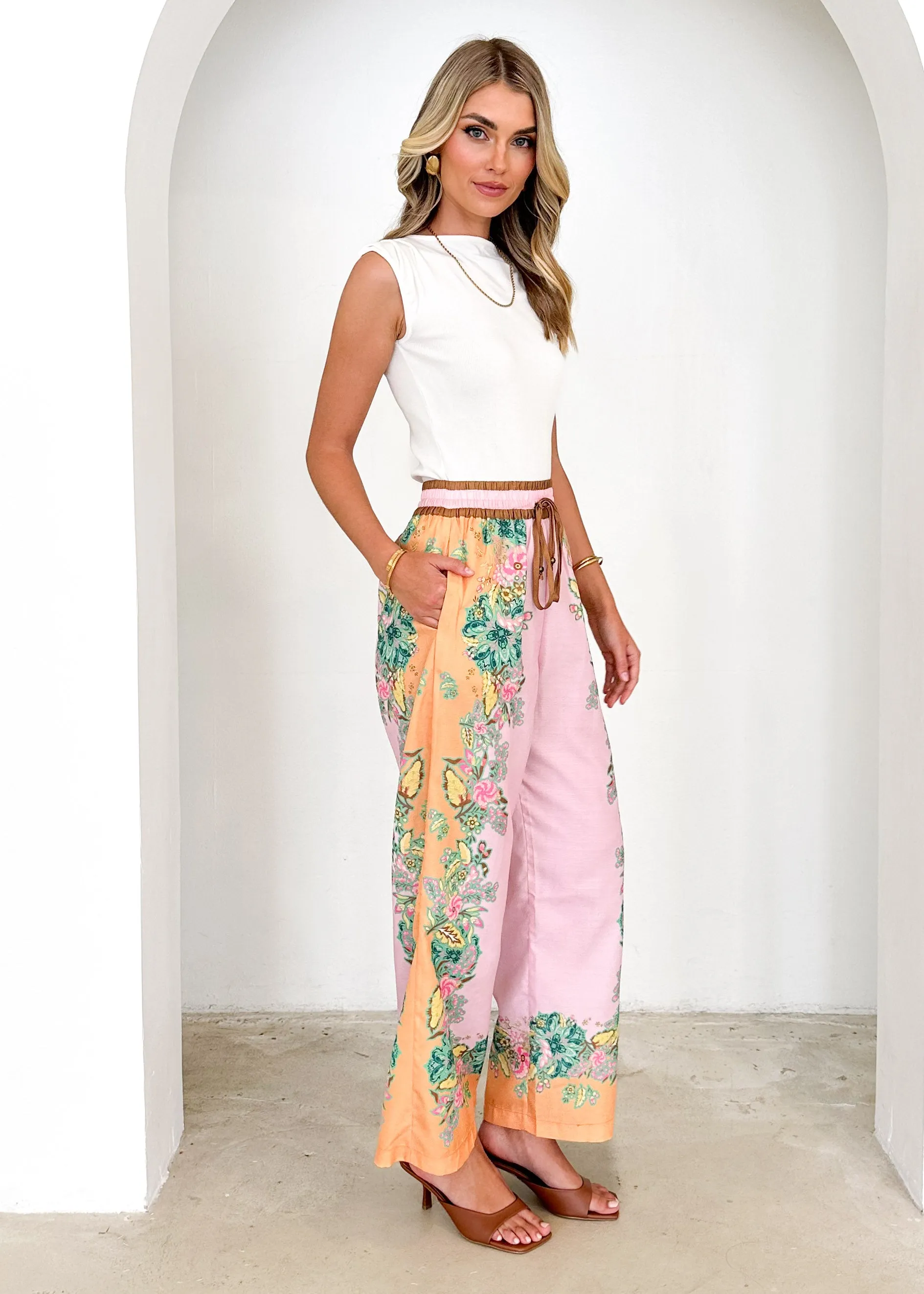 Darcy Pants - Gia Pink sold by Gingham & Heels product image thumbnail 4