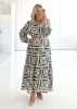 Jeltra Maxi Dress - Black Paisley sold by Gingham & Heels