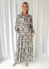Jeltra Maxi Dress - Black Paisley sold by Gingham & Heels