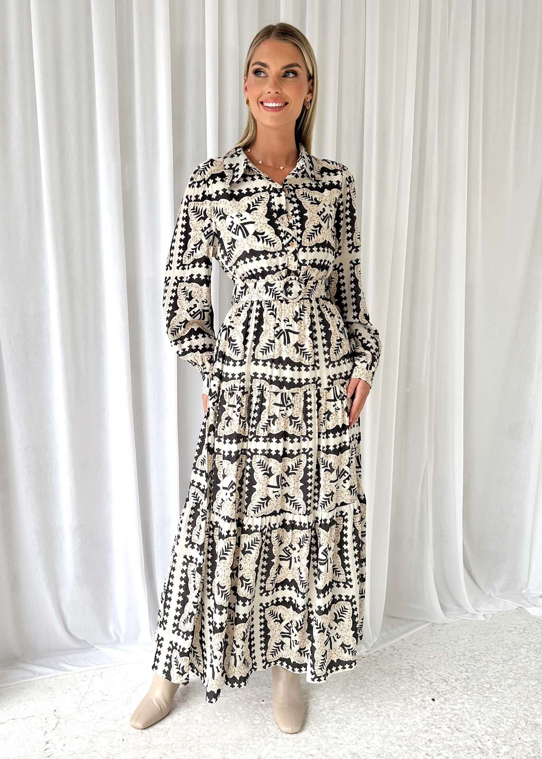 Jeltra Maxi Dress - Black Paisley sold by Gingham & Heels product image thumbnail 3