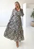 Jeltra Maxi Dress - Black Paisley sold by Gingham & Heels