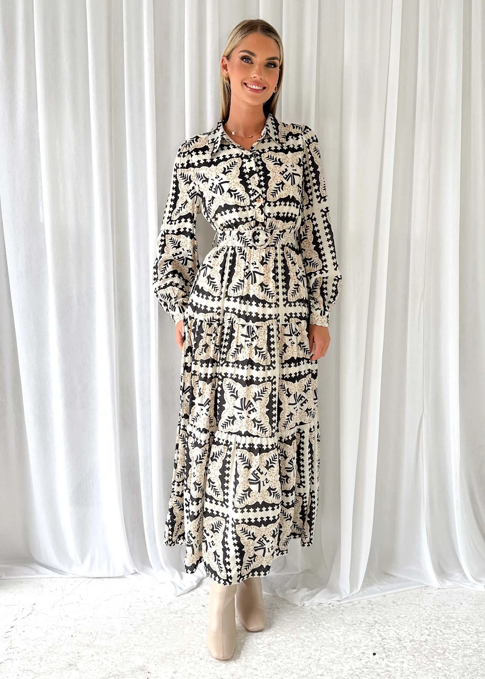 Jeltra Maxi Dress - Black Paisley sold by Gingham & Heels product image thumbnail 5