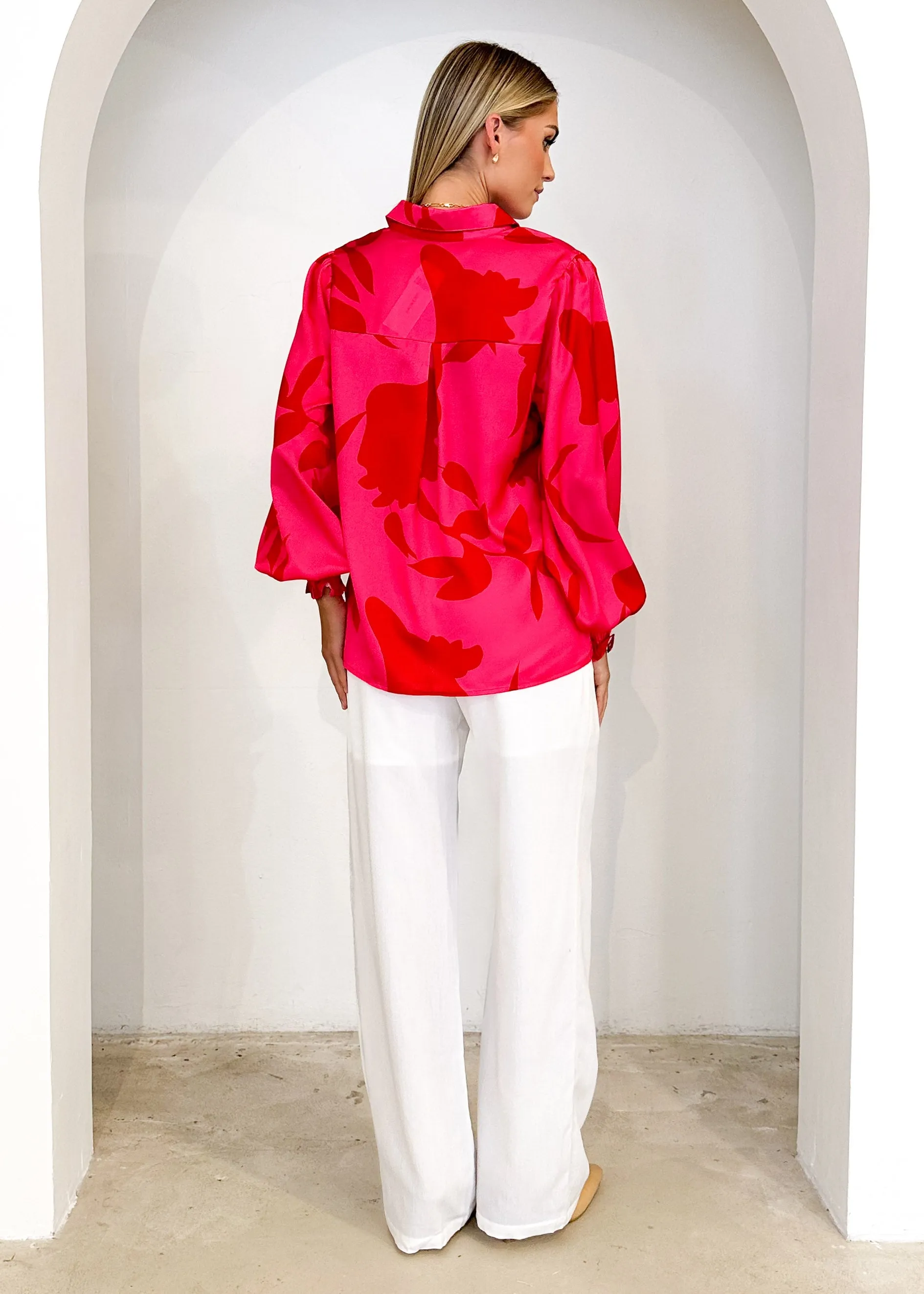 Tiarnia Shirt - Crimson Leaf sold by Gingham & Heels product image thumbnail 5