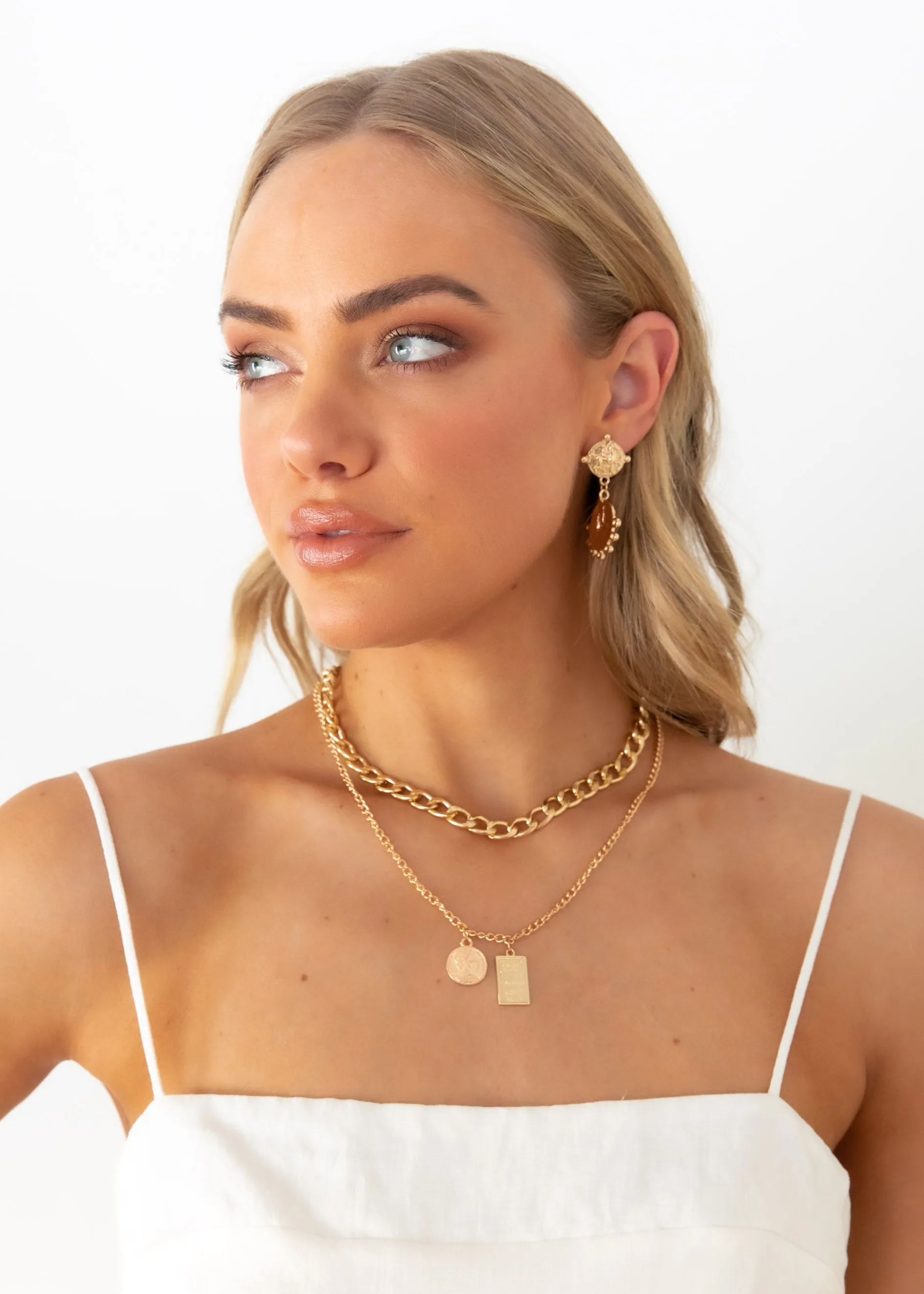 Karlah Necklace - Gold sold by Gingham & Heels