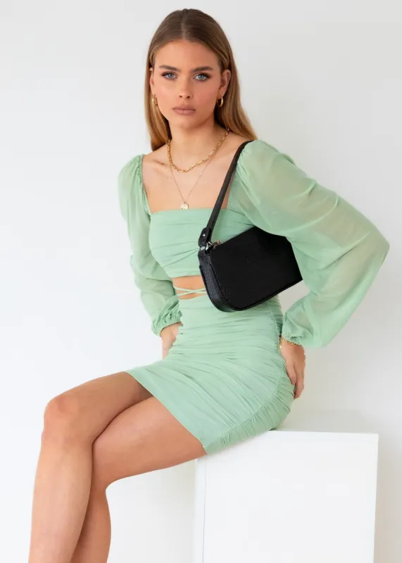Caminito Dress - Sage sold by Gingham & Heels