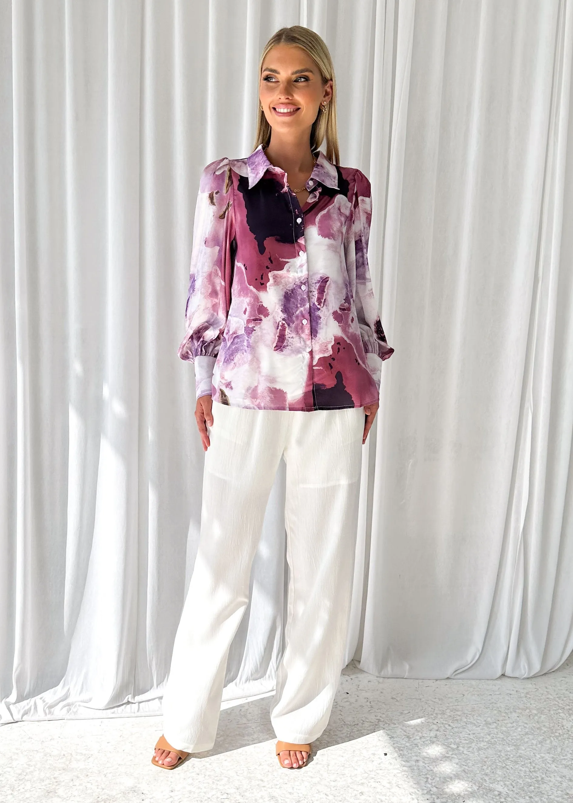 Pebla Shirt - Berry Splash sold by Gingham & Heels product image thumbnail 3