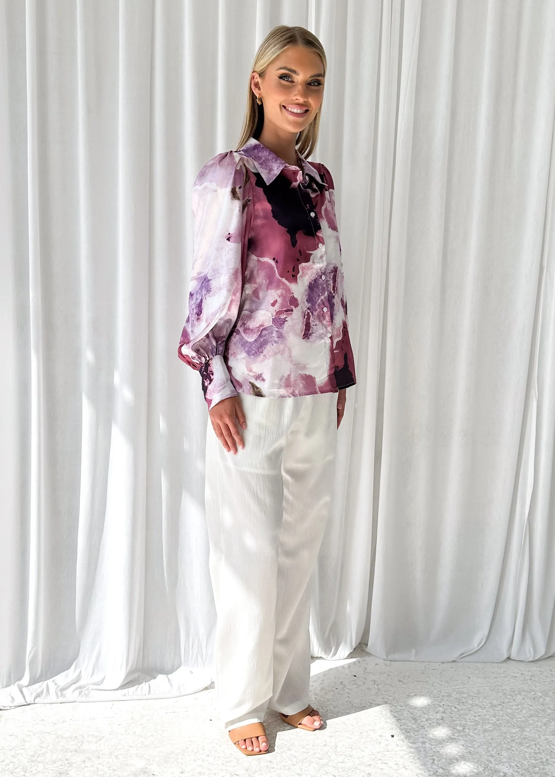 Pebla Shirt - Berry Splash sold by Gingham & Heels product image thumbnail 4