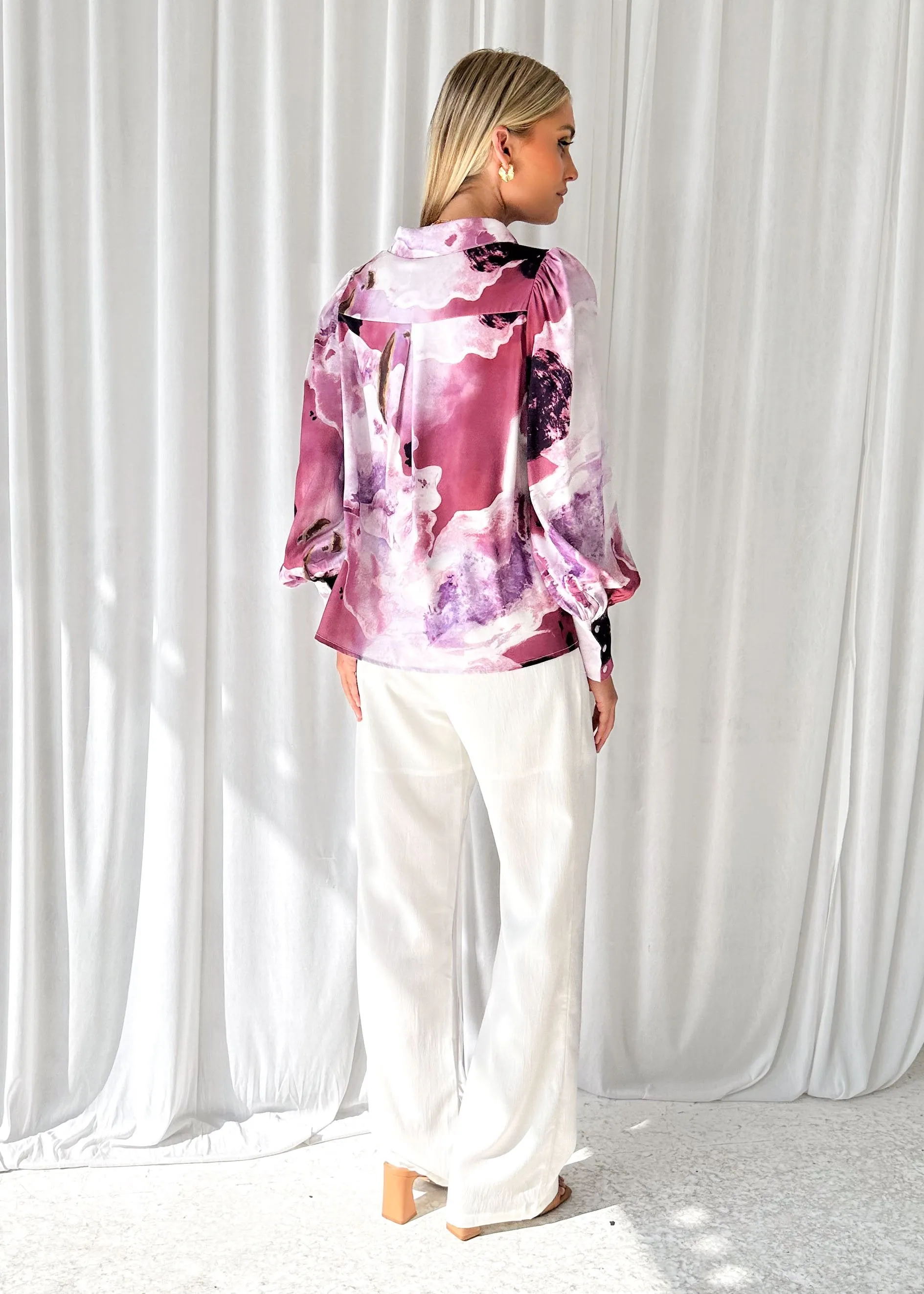 Pebla Shirt - Berry Splash sold by Gingham & Heels product image thumbnail 5