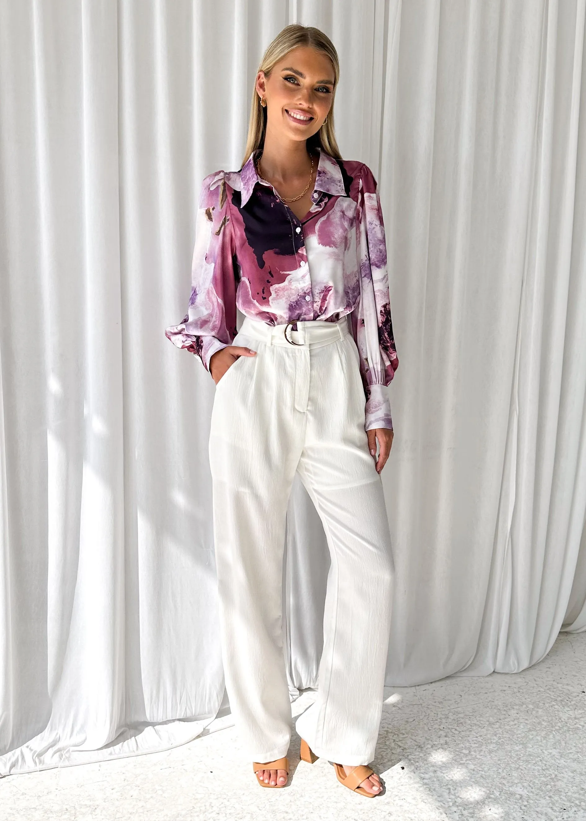 Pebla Shirt - Berry Splash sold by Gingham & Heels product image thumbnail 2