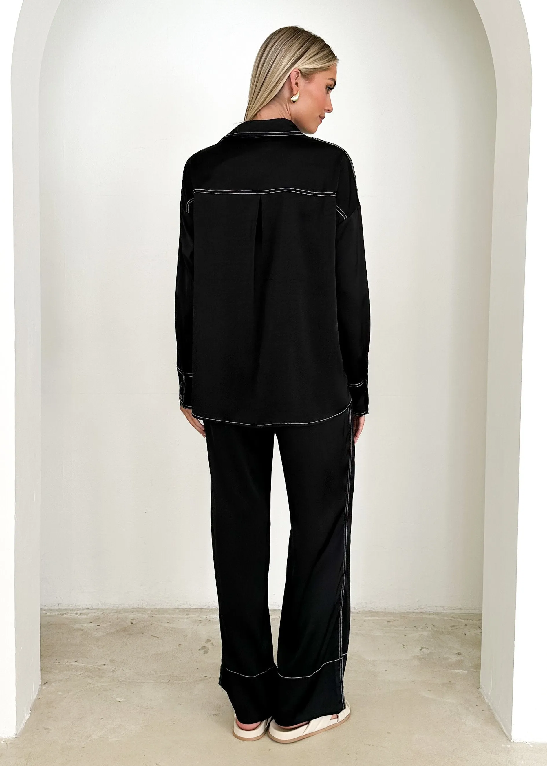 Alessia Shirt - Black sold by Gingham & Heels product image thumbnail 5