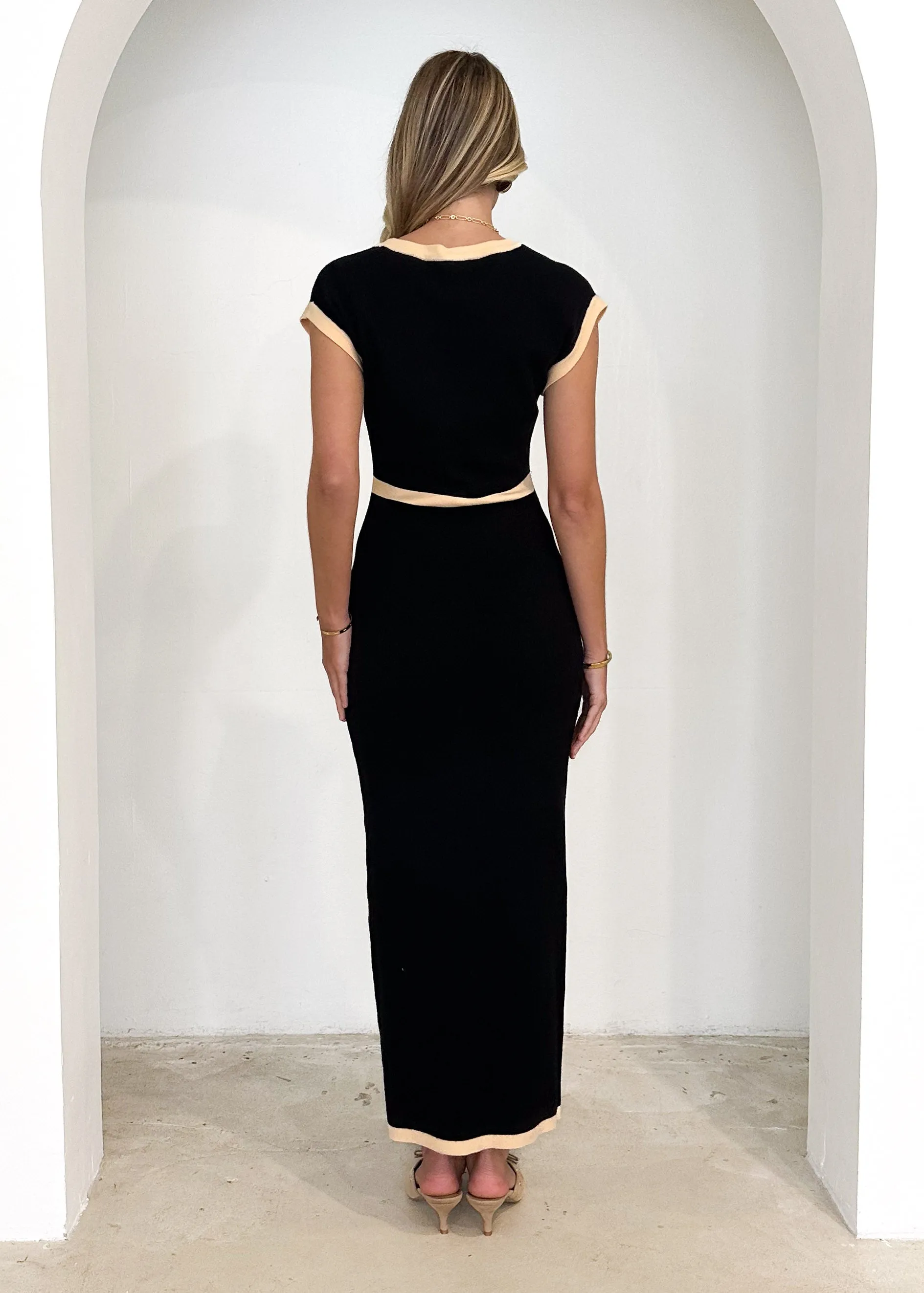 Corrine Knit Maxi Dress - Black sold by Gingham & Heels product image thumbnail 5