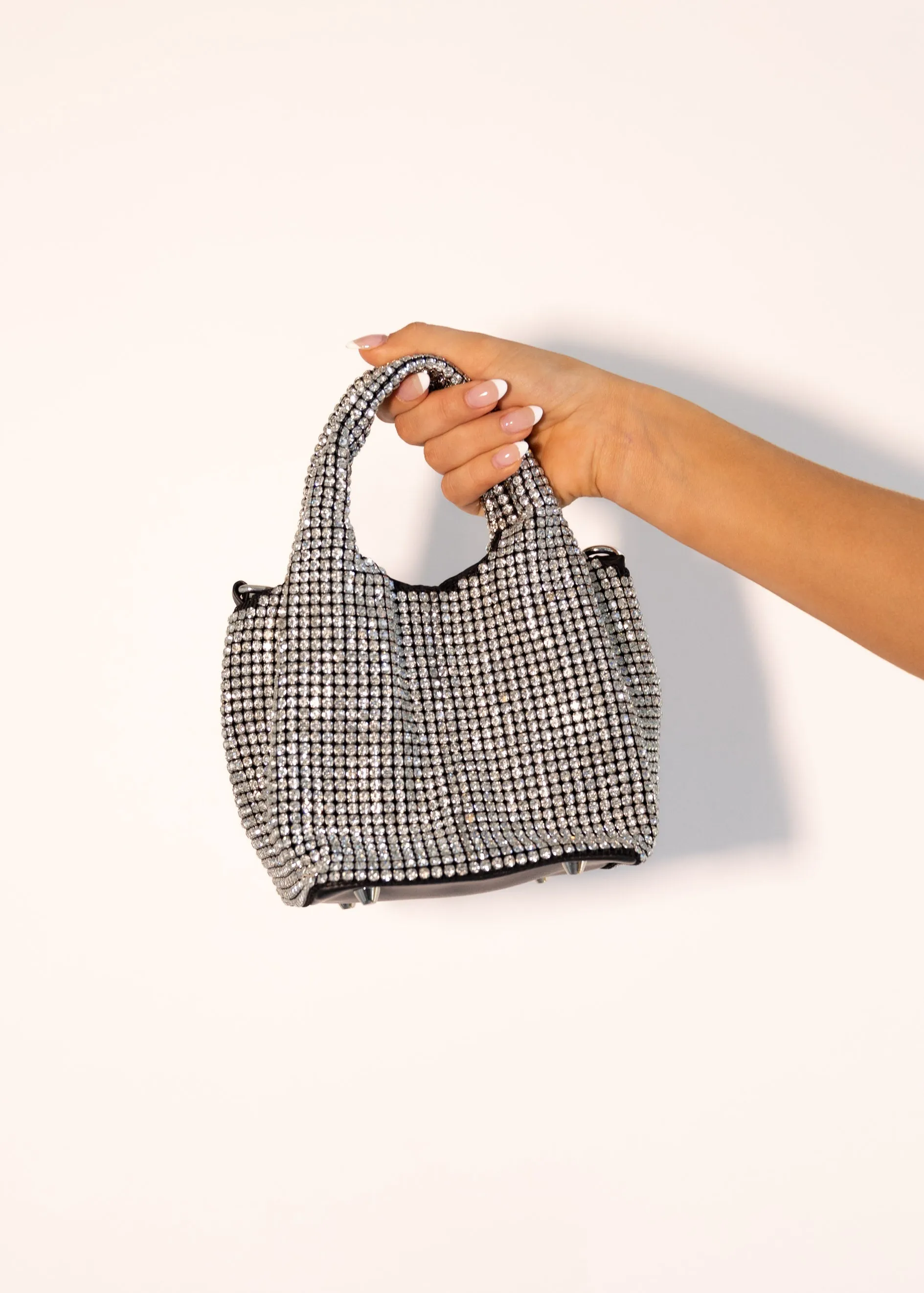 Runnie Diamante Bag - Black sold by Gingham & Heels
