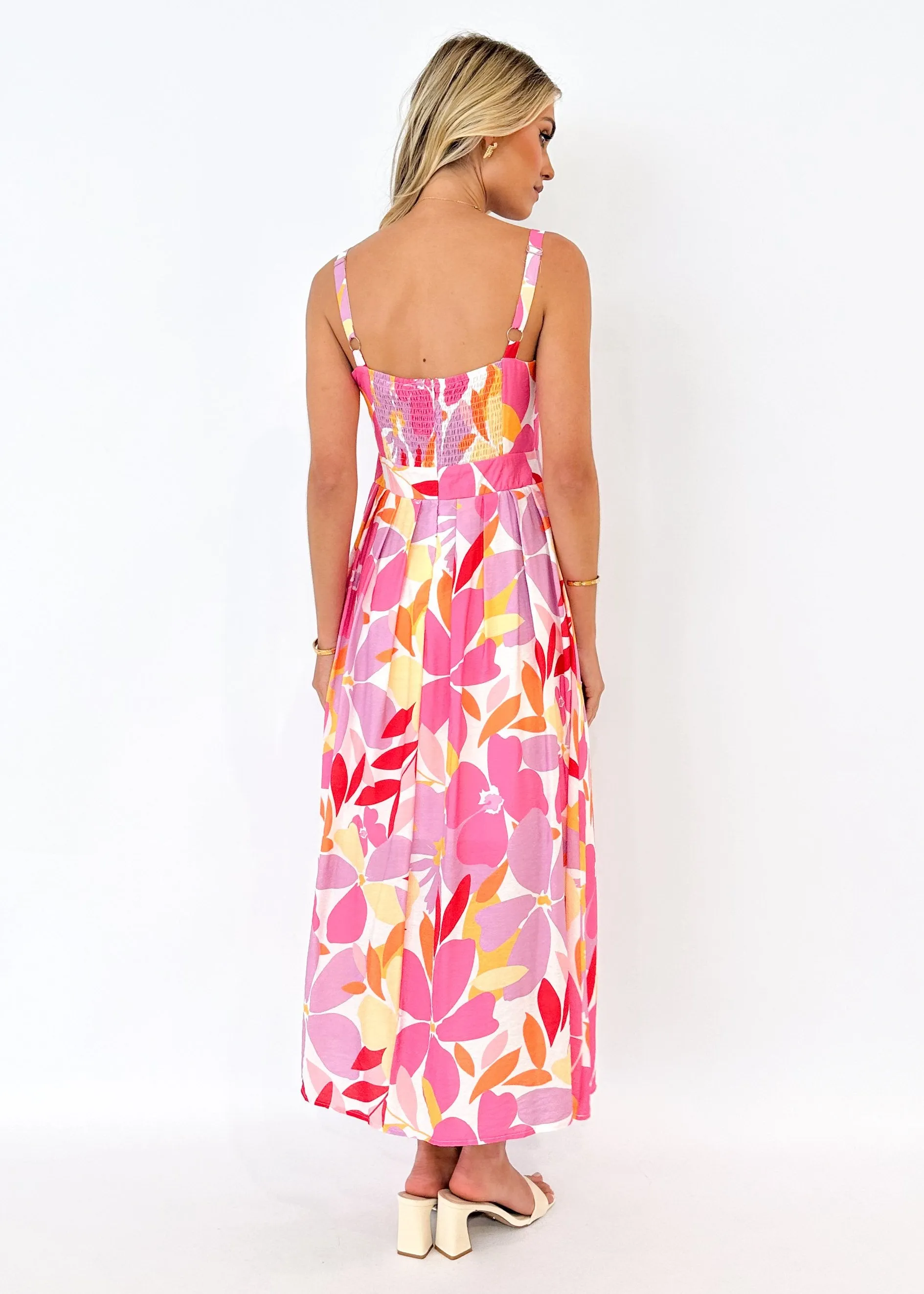 Abyer Maxi Dress - Pink Floral sold by Gingham & Heels product image thumbnail 5