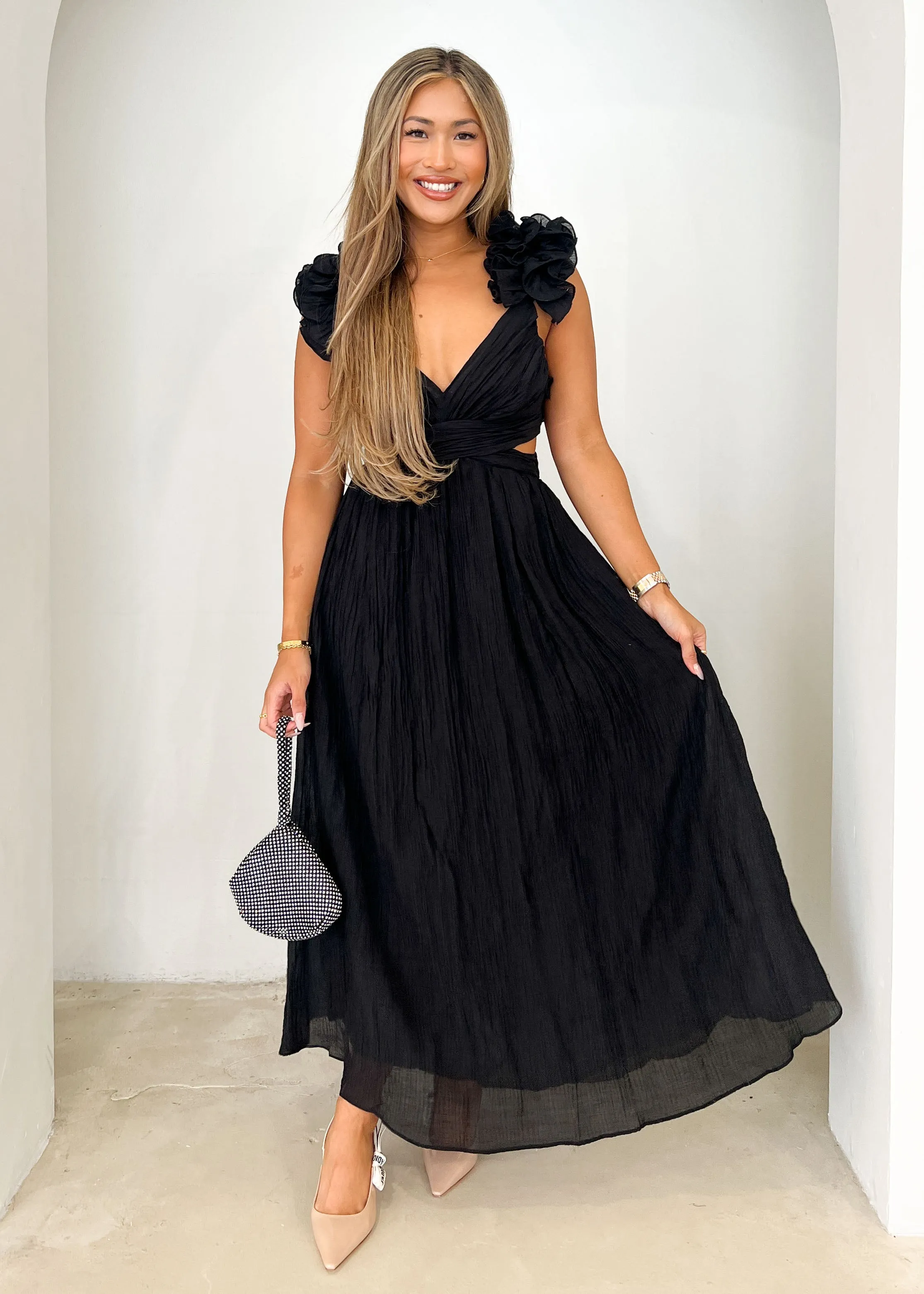 Rincess Maxi Dress - Black sold by Gingham & Heels