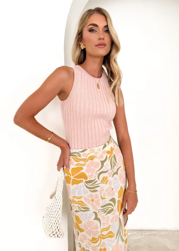 Kalisie Knit Top - Rosewater sold by Gingham & Heels