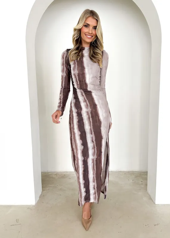 Bambina Maxi Dress - Horizon Brown sold by Gingham & Heels