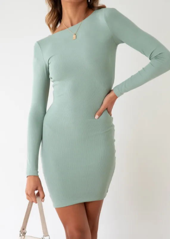 Dazzling Lights Dress - Sage sold by Gingham & Heels