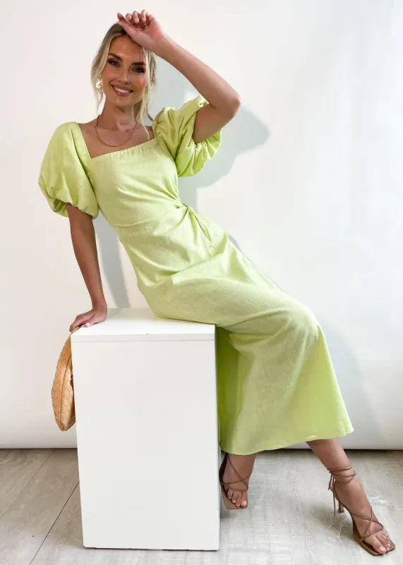 Amara Maxi Dress - Lime sold by Gingham & Heels