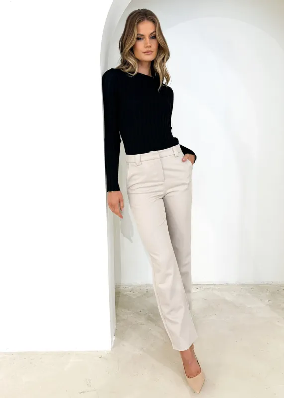 Oliviae Pants - Bone sold by Gingham & Heels