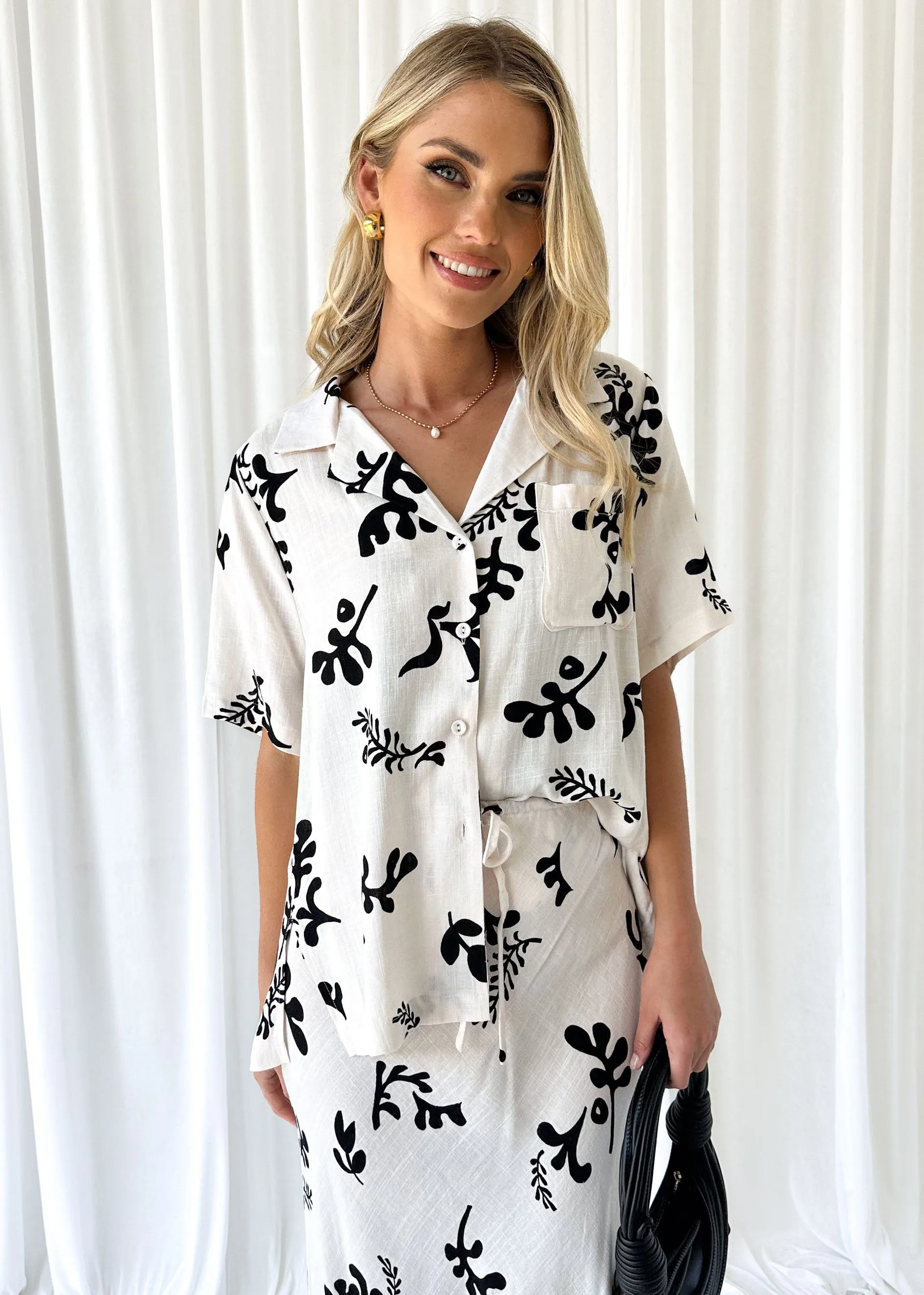 Pips Maxi Skirt - Cream Bari sold by Gingham & Heels product image thumbnail 4