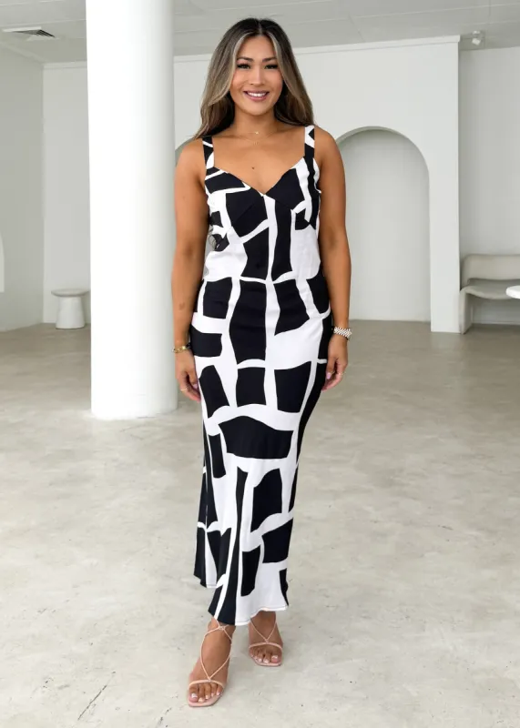 Kosmo Maxi Dress - Cayenne sold by Gingham & Heels