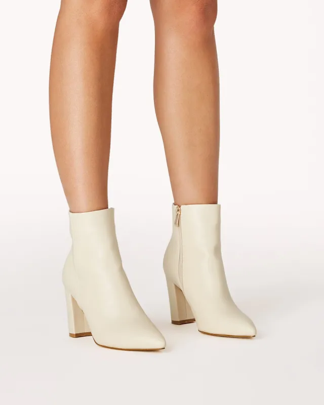 Stazie Boots - Buttermilk sold by Gingham & Heels