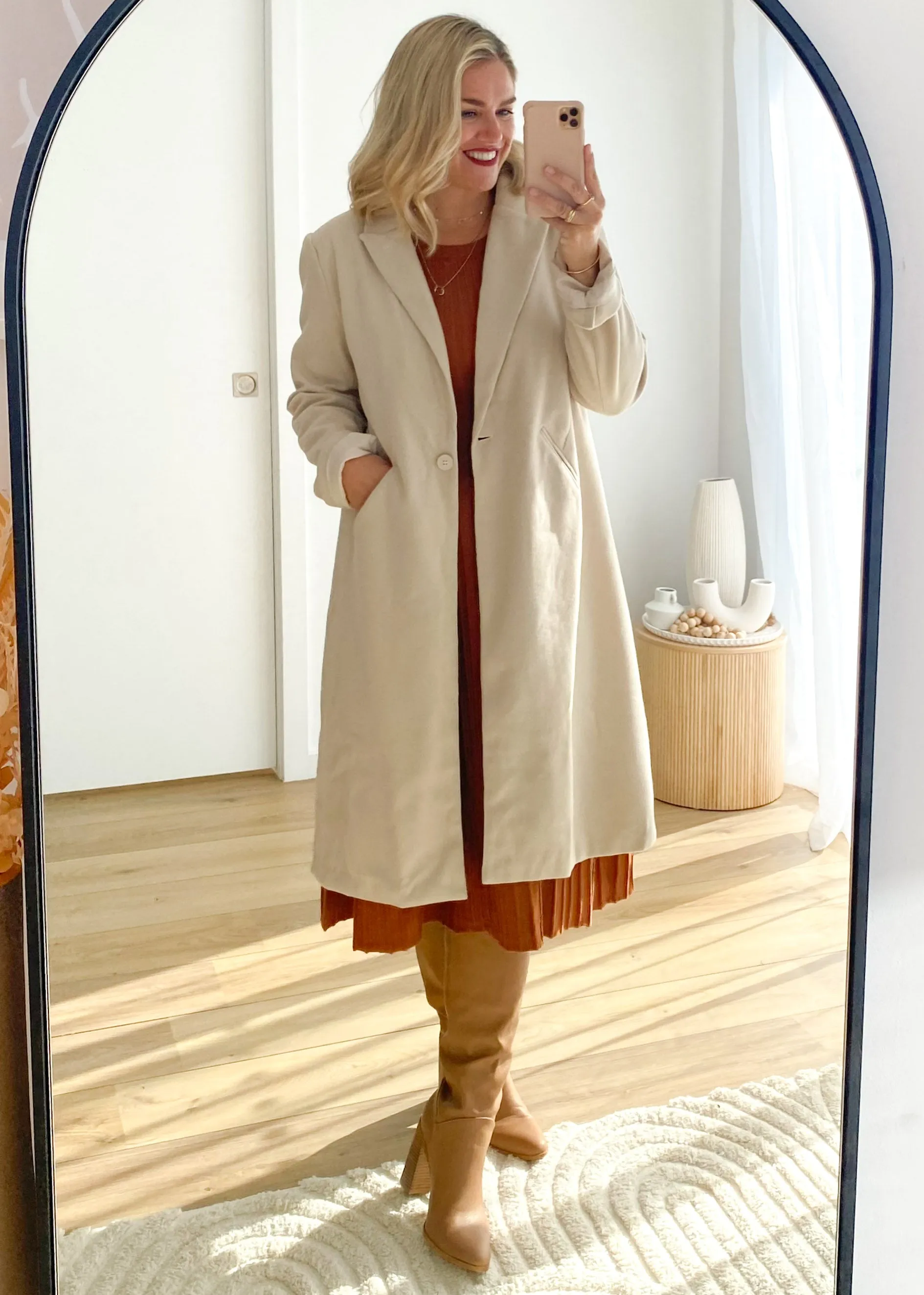 Jorden Coat - Beige sold by Gingham & Heels product image thumbnail 4