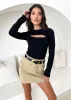 Elidare Cargo Skirt - Beige sold by Gingham & Heels