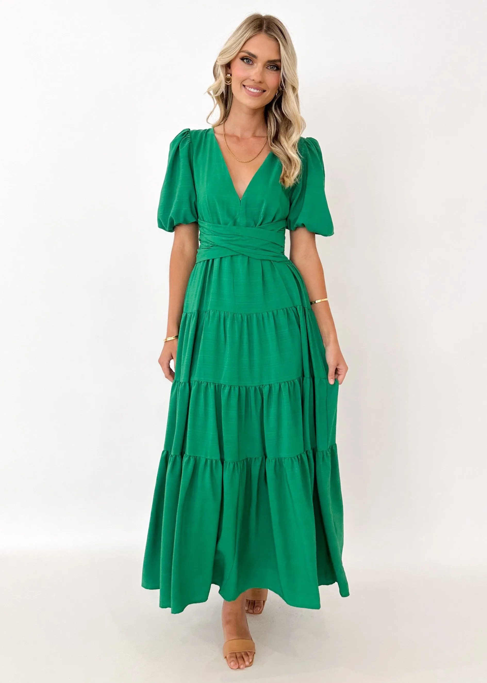 Geerio Maxi Dress - Green sold by Gingham & Heels product image thumbnail 2