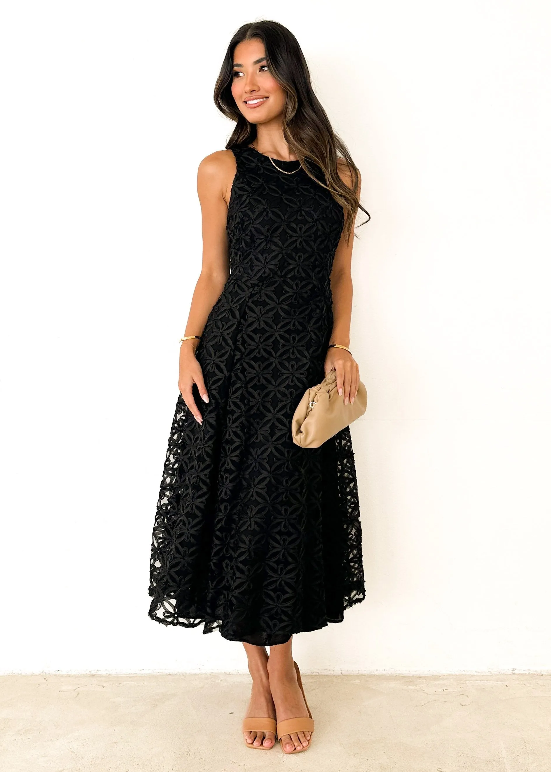 Daisi Midi Dress - Black sold by Gingham & Heels product image thumbnail 3
