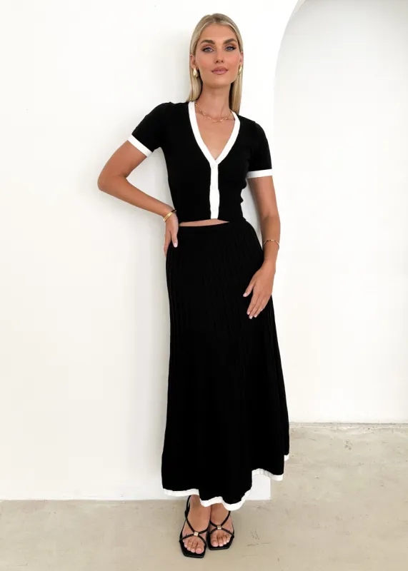 Poista Knit Maxi Skirt - Black sold by Gingham & Heels