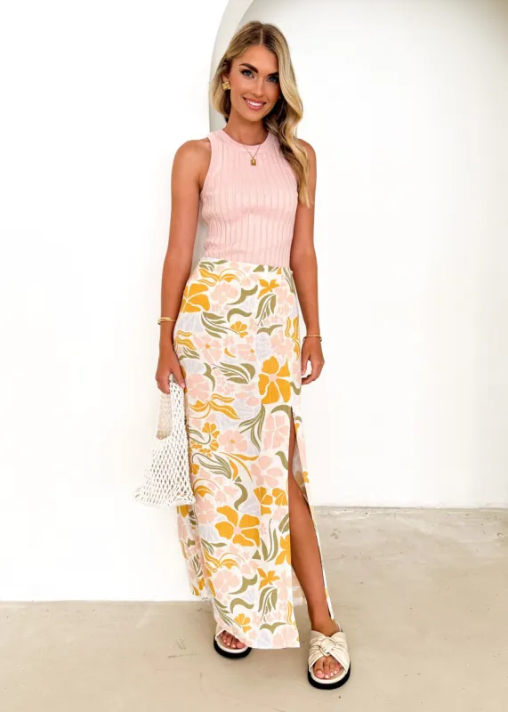 Jalerro Maxi Skirt - Blush Alila sold by Gingham & Heels