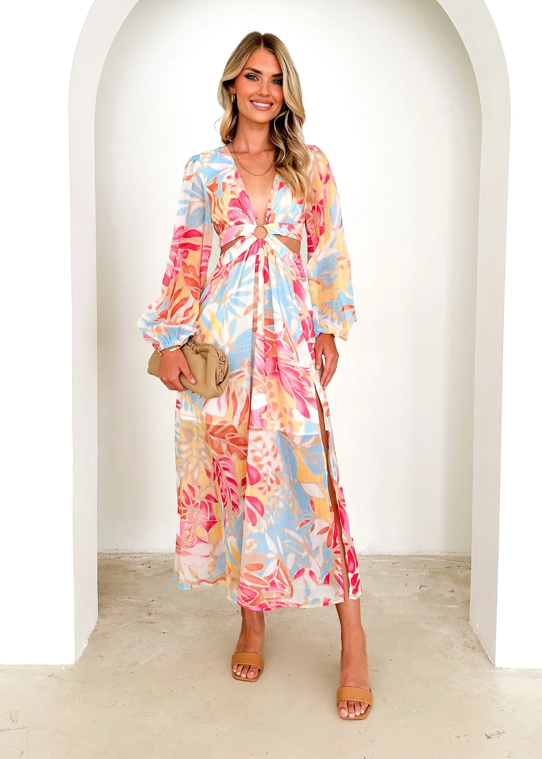 Rita Maxi Dress - Seaside Palm sold by Gingham & Heels product image thumbnail 2