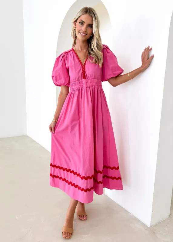 Lillario Maxi Dress - Pink sold by Gingham & Heels